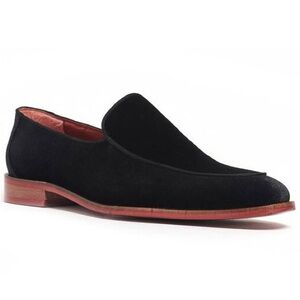 NEW CARLOS SANTANA Men's Black Prince Velvet Loafers Size 9.5D